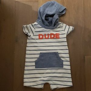 Carters hooded romper